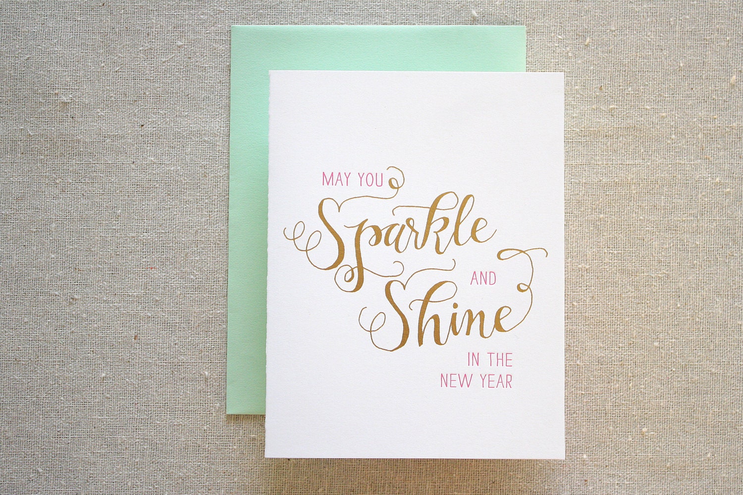 Sparkle and Shine Foil/Letterpress Card