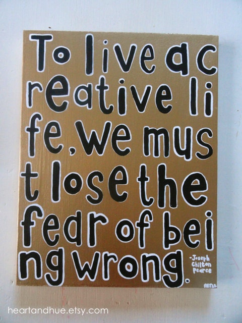 Creative Life Quote by Joseph Chilton Pearce (11x14 Canvas)
