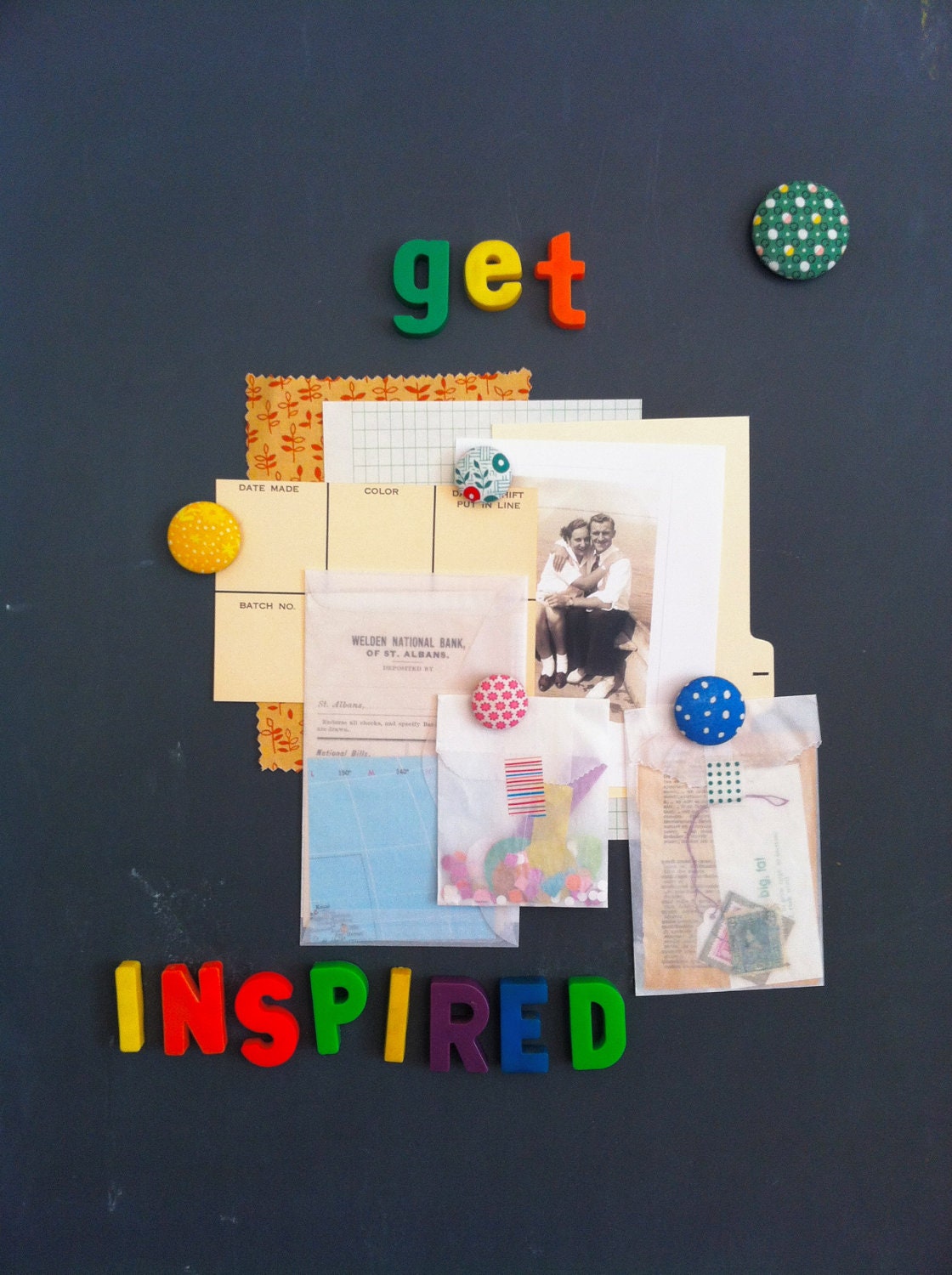 INSPIRATION KIT - found paper pack, washi tape and sketchbook