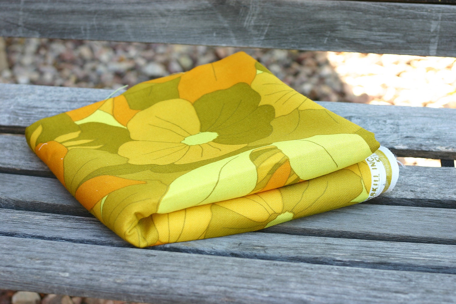 Vintage Floral Fabric - 2 yards home decor weight