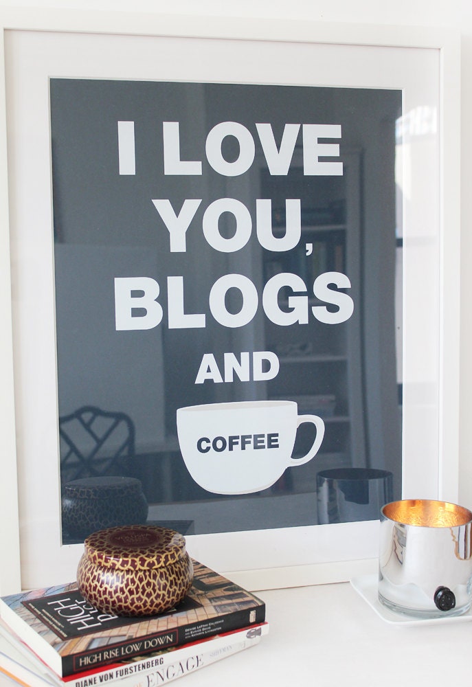 Blogs & Coffee (Navy Blue) - THE ORIGINAL.