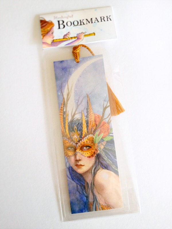 Fairy Mask Bookmark Moon Crest Fairy Magic