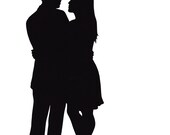 Custom Couple Silhouette Portrait
