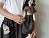 doll, girl doll ''ioli'', for children dressed with ioli fabrics, art doll, cloth doll