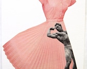 The Macho Chic Dress. An Original Collage