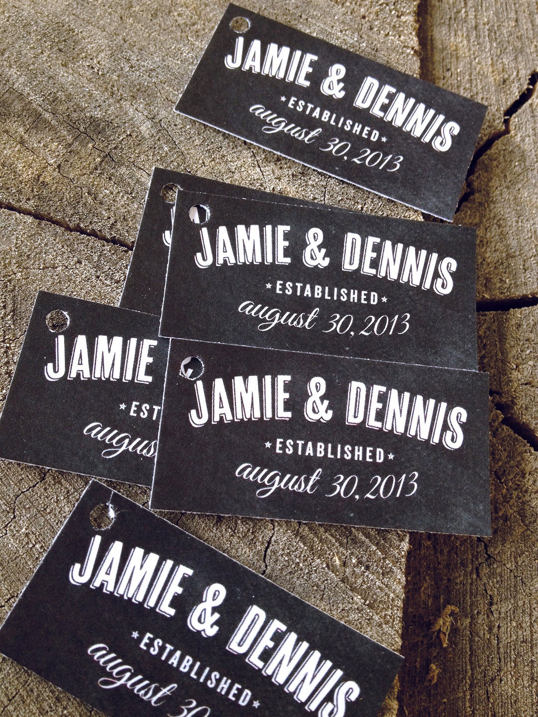 Chalkboard Wedding Favor Tags - Thank you tags - Wedding Gift Tags - Personalized Tags - Set of 50