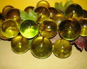 Lucite Green Grapes, 1960's Avocado Grapes, Drift Wood & Lucite Balls, Beach Drift Wood, Retro Funky Home Decor
