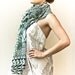 Women scarf, Hand drawn, stylized Tiger, leafs, patterns, stunning unique and useful, perfect gift