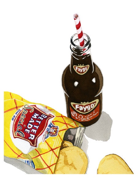 Pop and Chips 8x10 Print