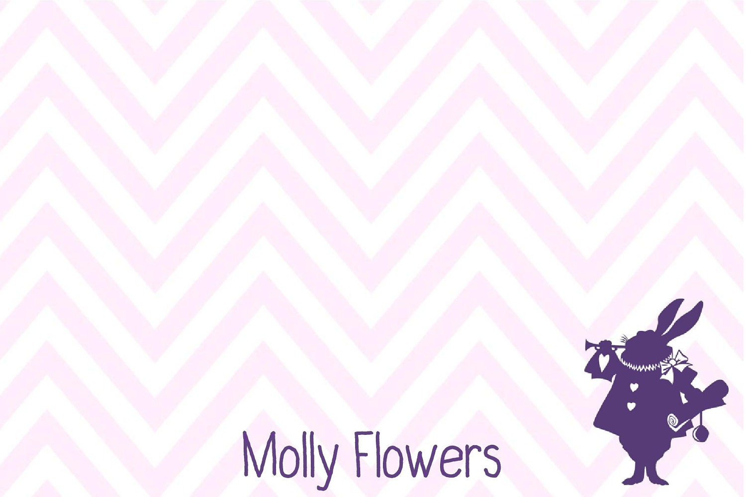 Alice in Wonderland Personalized Notecards