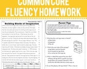2nd Grade Common Core Fluency Homework