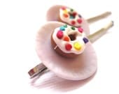 White Donut Bobby Pins