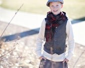 Boys Grey Vintage Style Vest... Sizes 2T through 14
