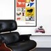 Eames poster print mid century modern kitchen art retro office art Herman Miller nursery art - The World of Eames - 50x 70 cm