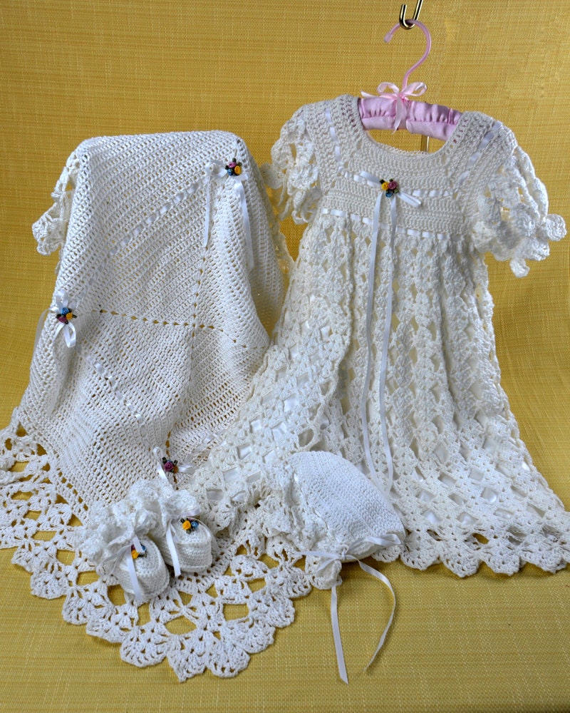 Blessed Christening Set Crochet Pattern Pdf