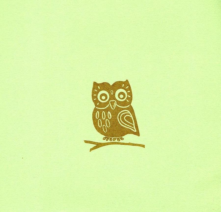 Owl Rubber Stamp 42