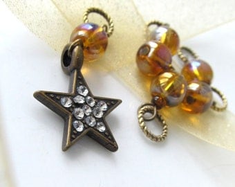 Shine On - Six Handmade Stitch Markers - Fits Up To 5.0 mm (8 US) - Limited Edition