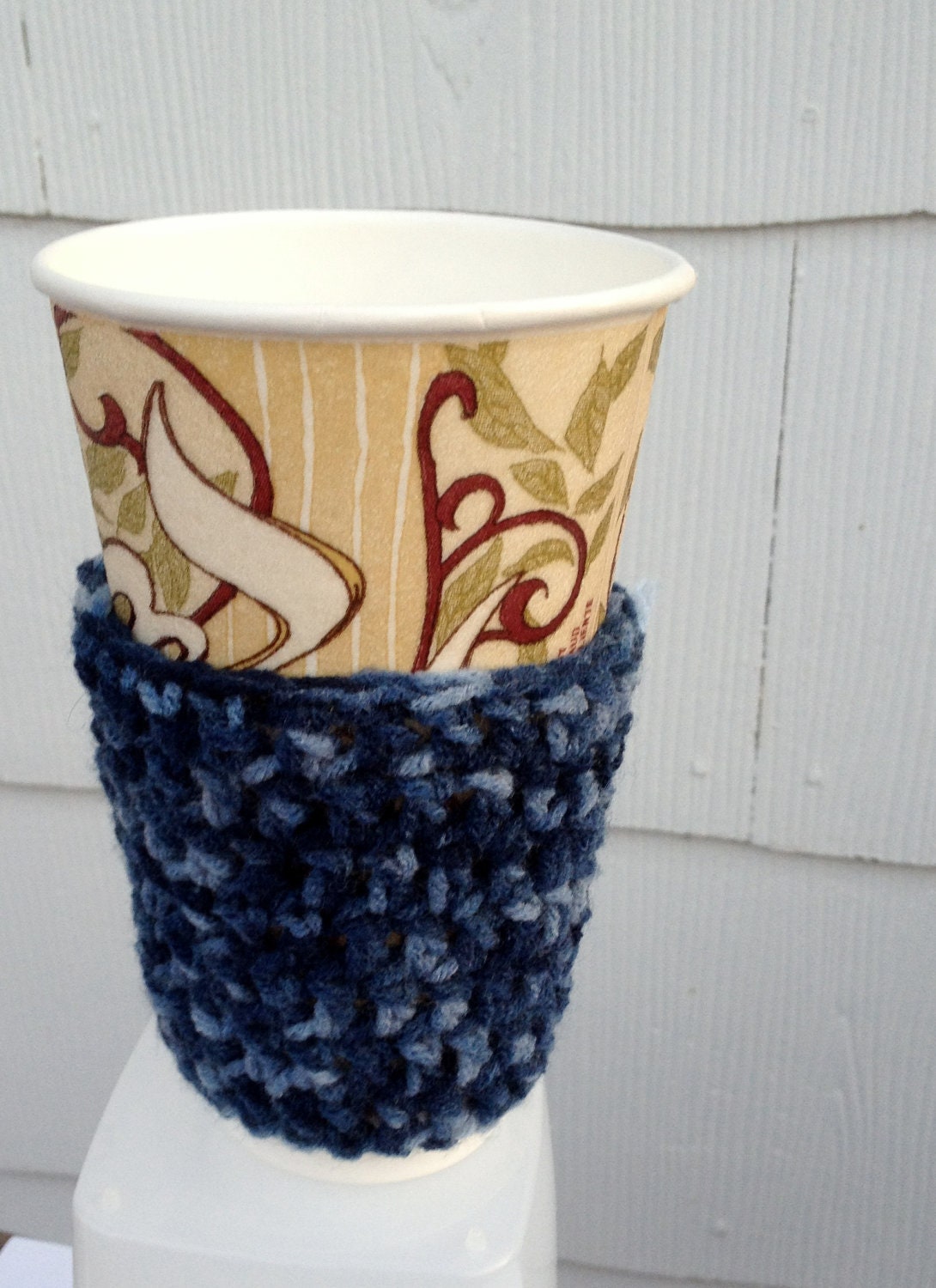 Summer Sale 20% off w/ code "Summer"  Blue Multi Coffee Sleeve  Fit Around Your Wrist  Pair With a Starbucks Gift Card.
