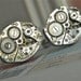 Steampunk Cufflinks Vintage USA BULOVA Watch Movements Matching Set Industrial Men's Cufflinks Accessories
