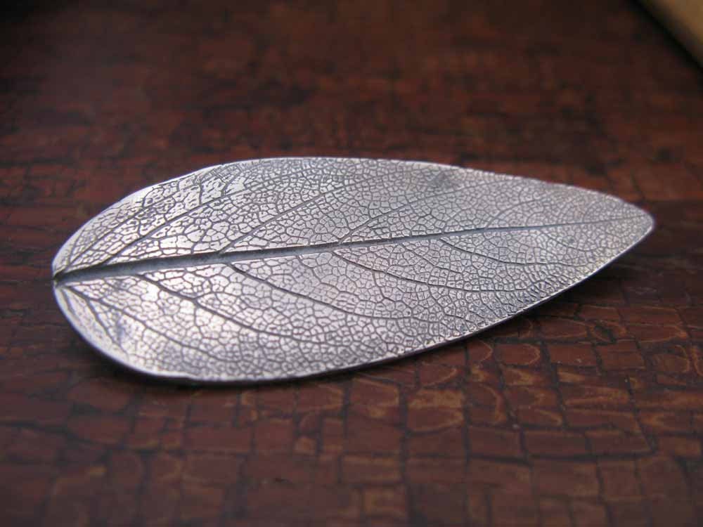Sage Leaf Brooch Pin