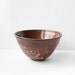 Hand-Painted Wood Grain Bowl in Stoneware Clay
