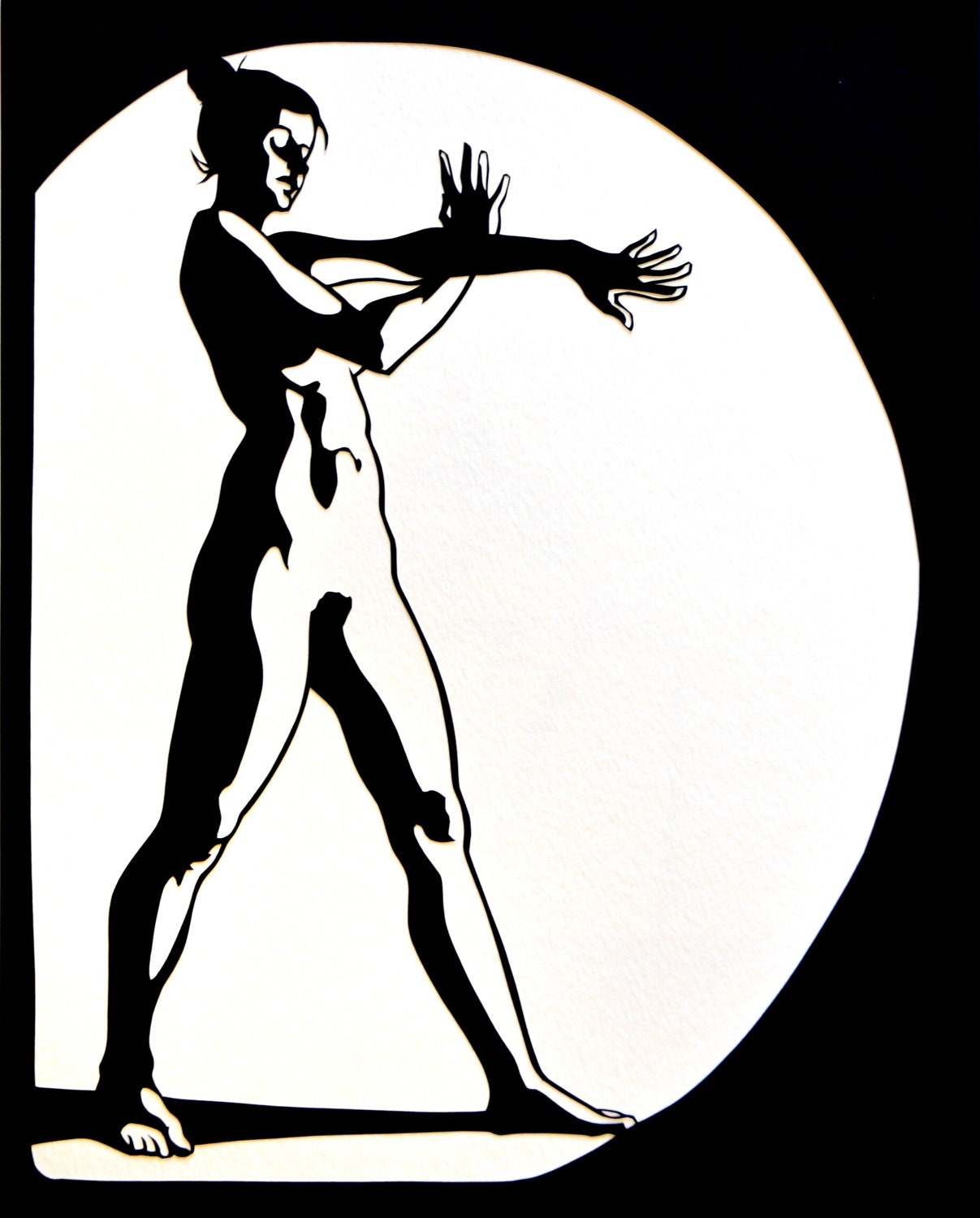 Hand Stance - Original paper cut