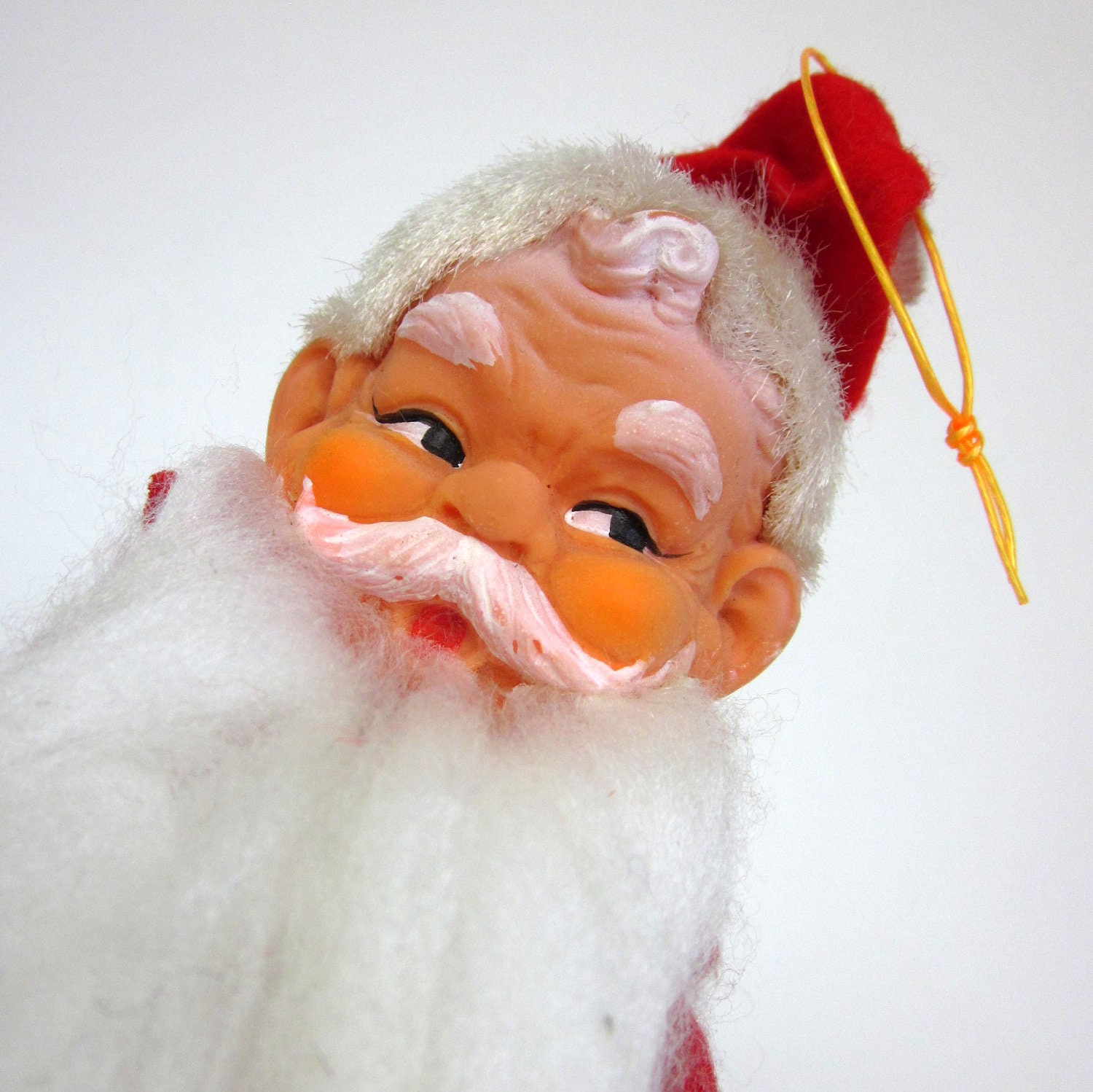 Shop Sale / Large Long Bearded Santa Ornament 60s / Made in Japan