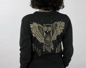 Owl Cardigan - Tri Black