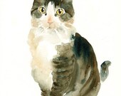 Custom  PET PORTRAIT Original watercolor painting 8X10inch