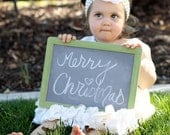 Chalkboard Photo Prop Toddler Kids Family Photos Rustic Christmas Sign