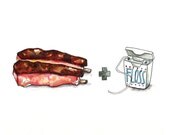 Ribs and Floss Print