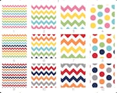 Crib Sheet -- Chevron Polka Dot Gray Zig Zag Pink Blue Yellow -- Rainbow Chevron Collection