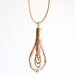 Brass bullet Copper Leather Necklace Nebula