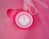Ballerina Themed FAVOR TAGS in Pink Happy Birthday Party Decorations - Ballerina Party - Ballet Birthday - Hot & Light Pink Il_170x135