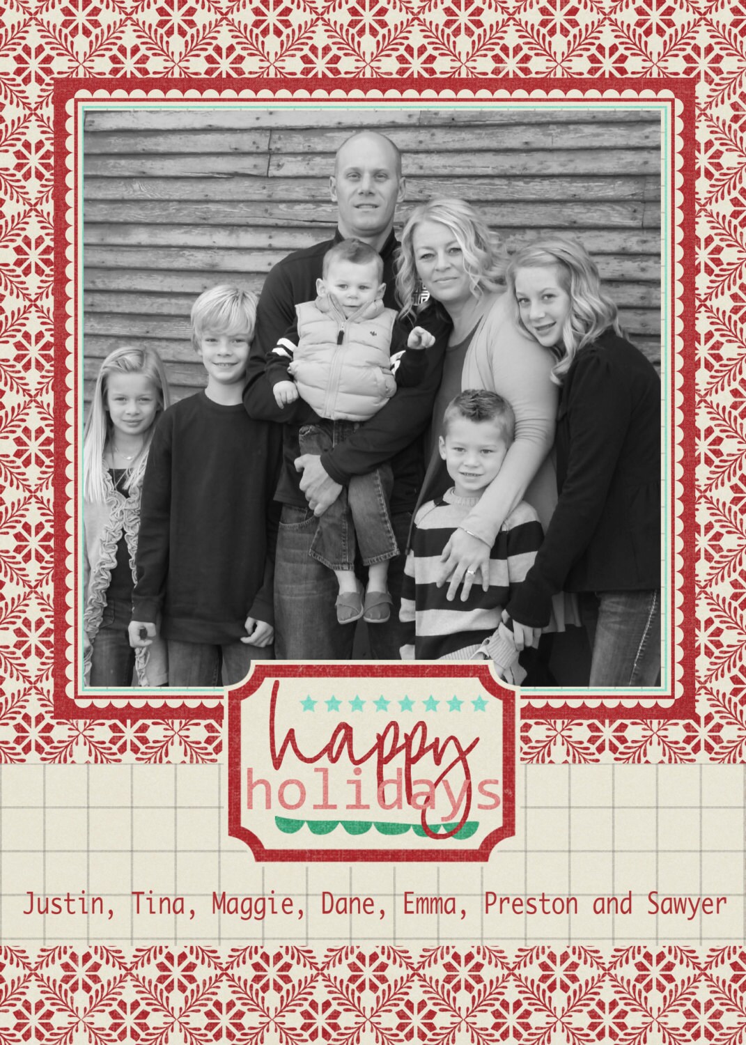 Custom Christmas Photo Card Il_570xn