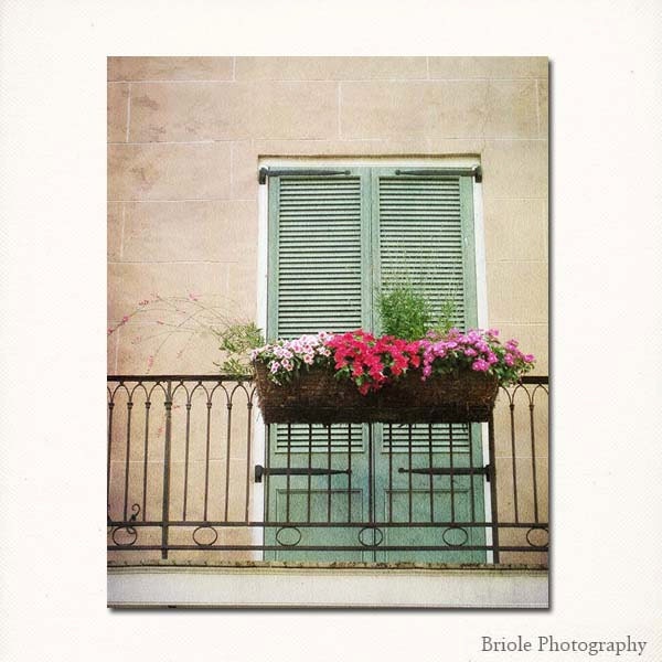 New Orleans Wall Art. 8"x10" Fine Art Photograph. French Quarter Balcony and Window. Affordable Home Decor. Mardi Gras. Wall Art.