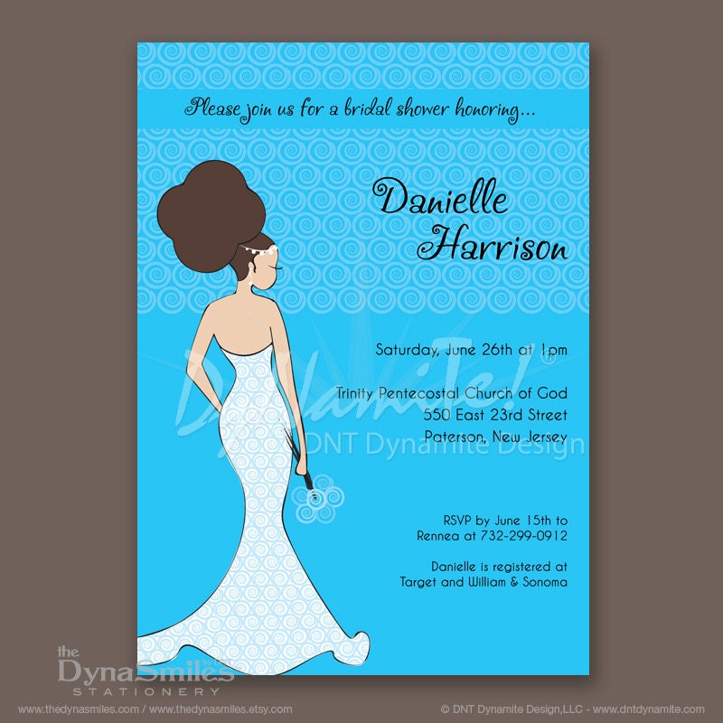 DNT Diva Bride - Bridal Shower Invitation