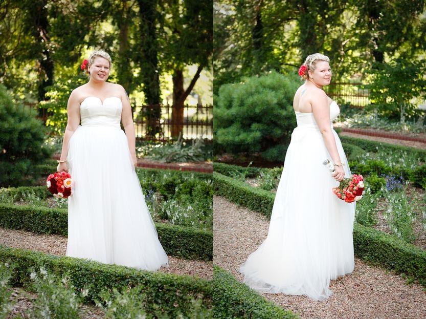 Wedding Dress with Tulle Skirt  - Inspired by J Crew Tulipe Gown