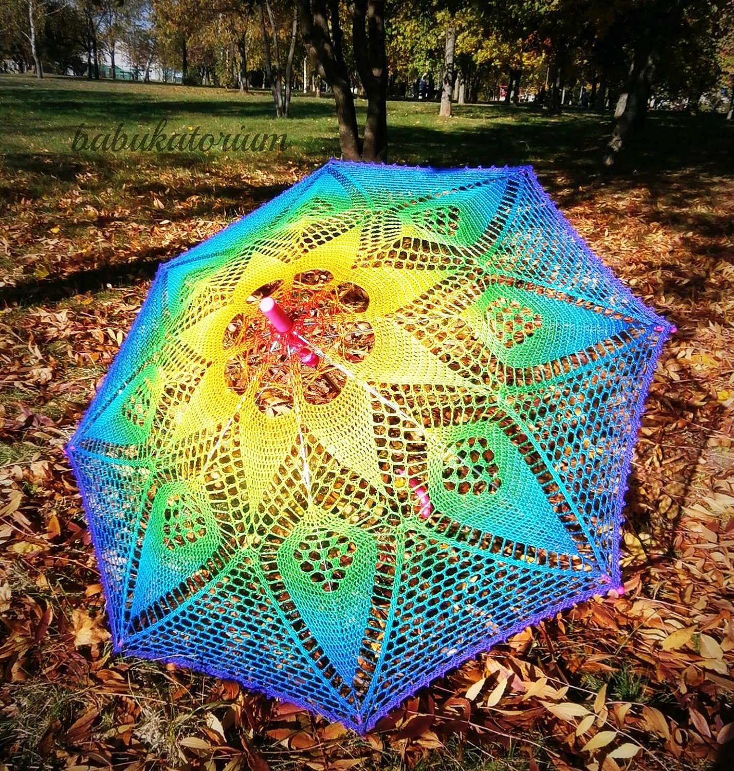 Rainbow Mandala Parasol