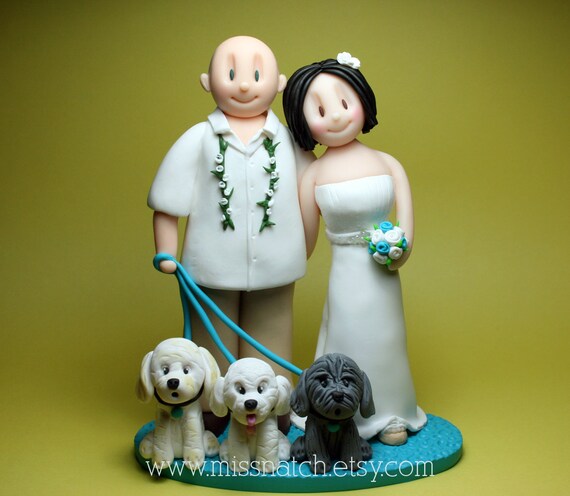 DEPOSIT - Beach Outdoor Wedding Cake Topper Il_570xn
