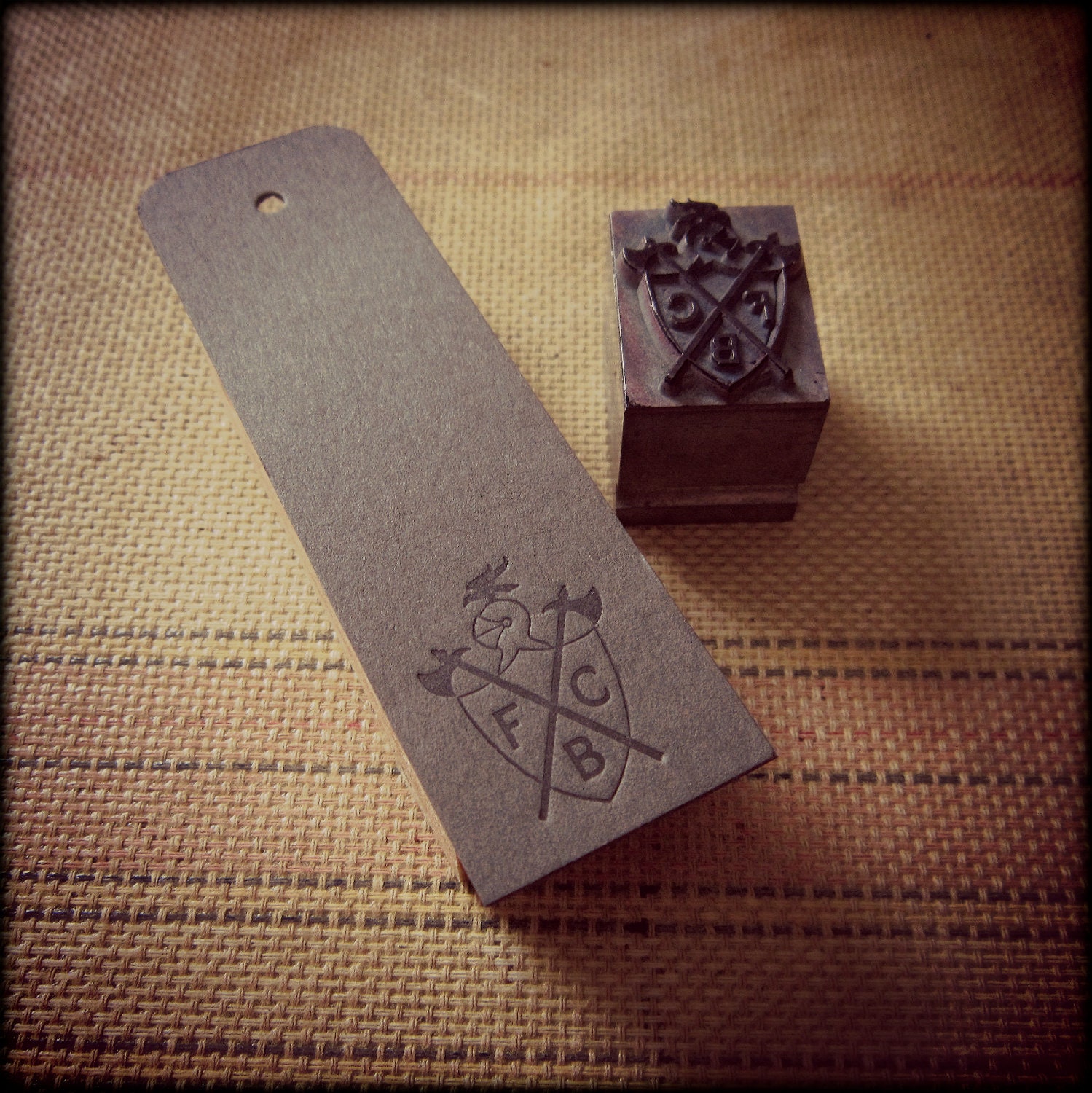 25 Knights of  Pythias Letterpress Gift Tags (3.5" x 1")