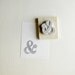 Little Ampersand Hand Carved Rubber Stamp