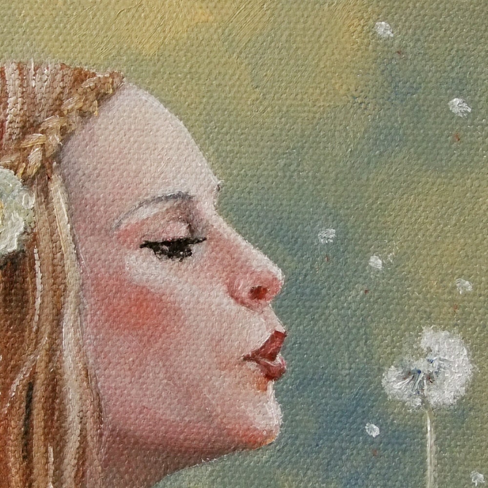 Wishes Take Flight -- signed Print of an Original Oil Painting