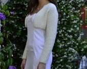 Angora bridal Shrug, Wedding Bolero, White Shrug, Bridal accessory