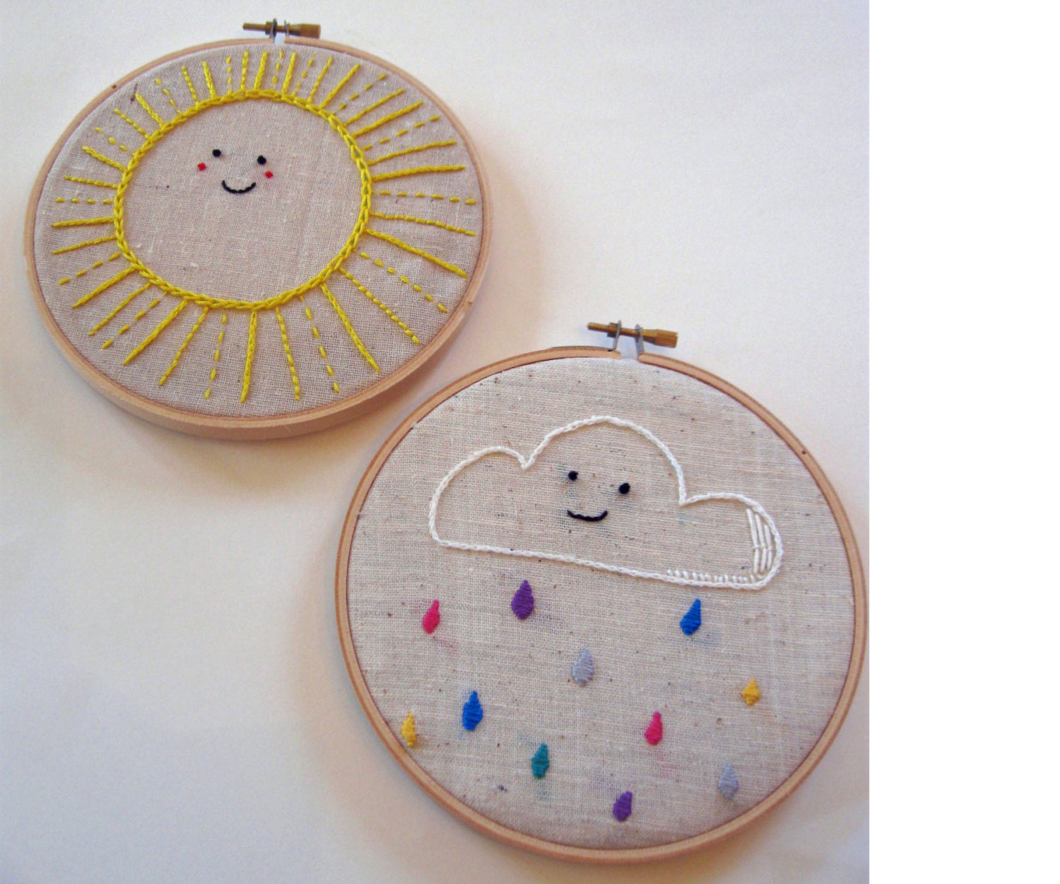 Embroidery Nursery Art You Are My Sunshine Hoop Art