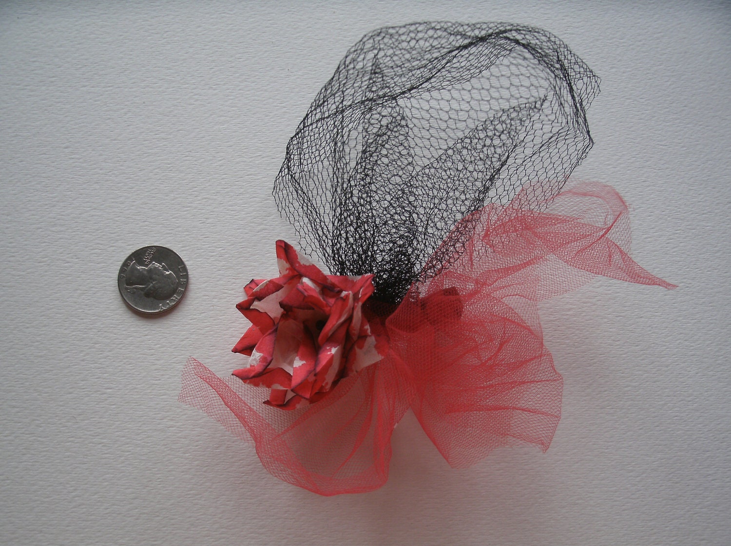 Red Rose Fascinator