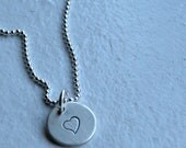 Hand Stamped Charm Necklace
