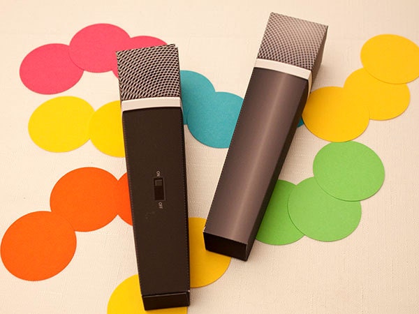 MICROPHONE Favor Box - DIY Printable PDF Il_570xn