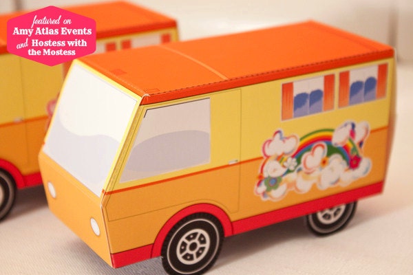 Vintage Camper Favor Box - DIY Printable PDF Il_570xn