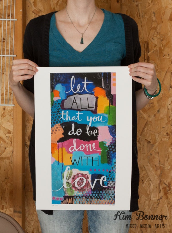 With Love: giclee art print on 13x19" paper SPECIAL ORDER
